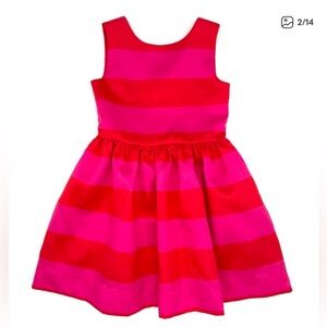 Kate Spade Fuchsia and Scarlet Striped Dress